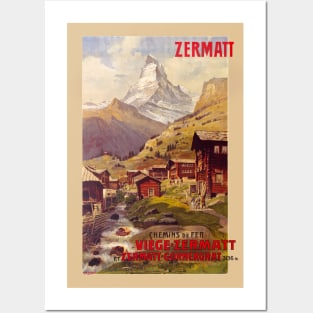 Zermatt Switzerland Vintage Poster 1900 Posters and Art